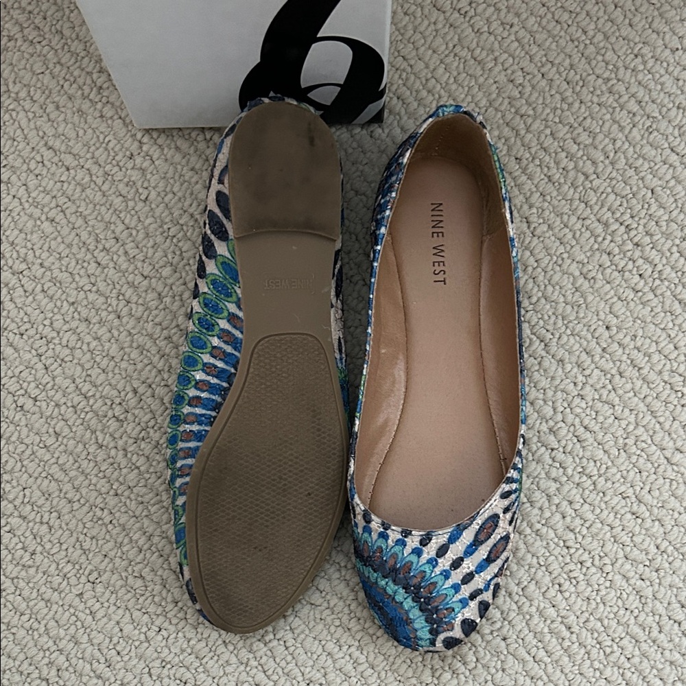 Nine West Multicolor Patterned Flats - Picture 3 of 4
